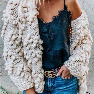❌SOLD❌Knobby Knot Cardigan Sweater